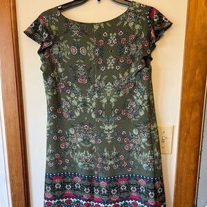 Floral Green Dress